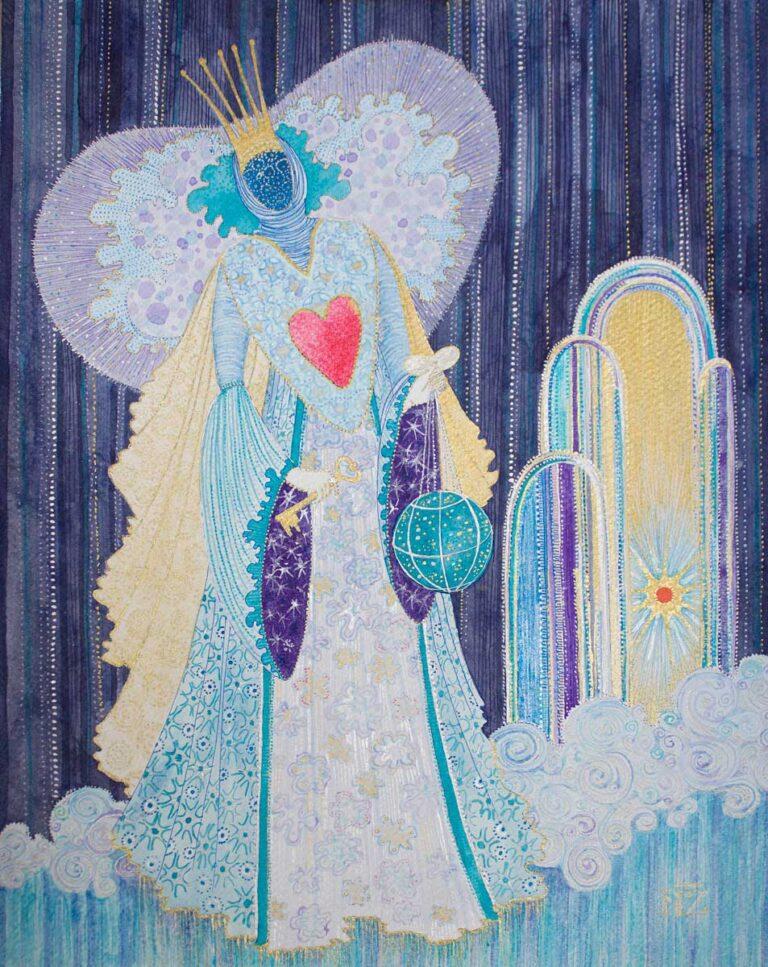 Donna di Chiave. Ink on paper, 25x35 cm. 2024