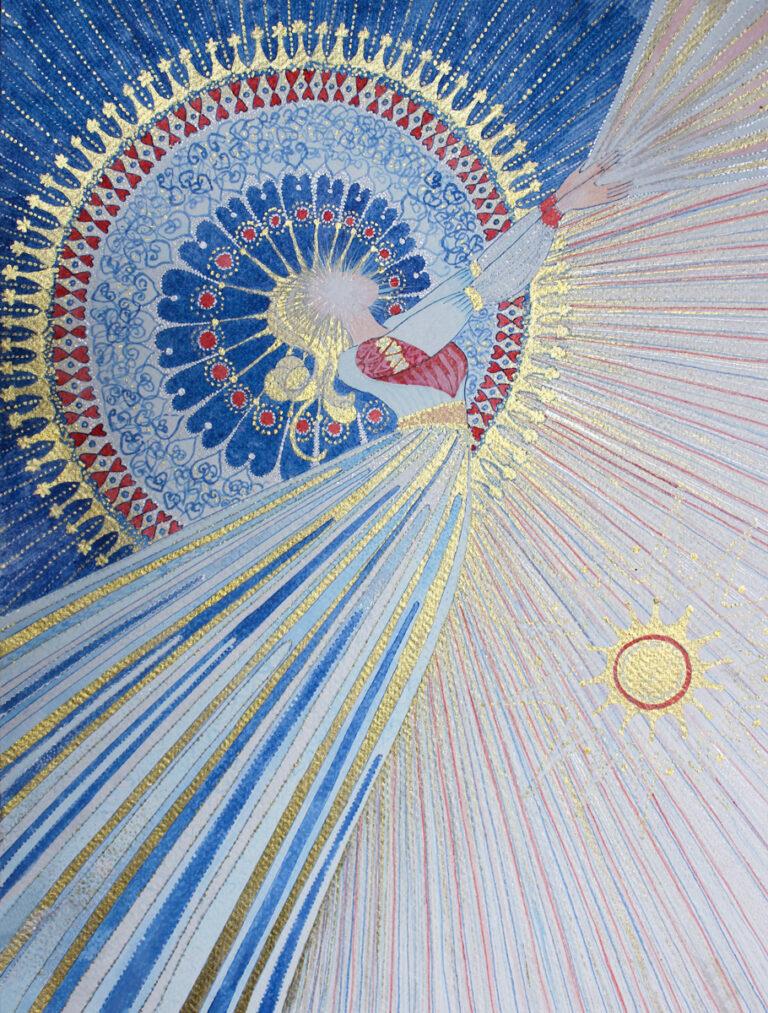 Elaria — The Fifth Season. Serie 'Five Seasons'. Ink on paper 30x40 cm. 2024