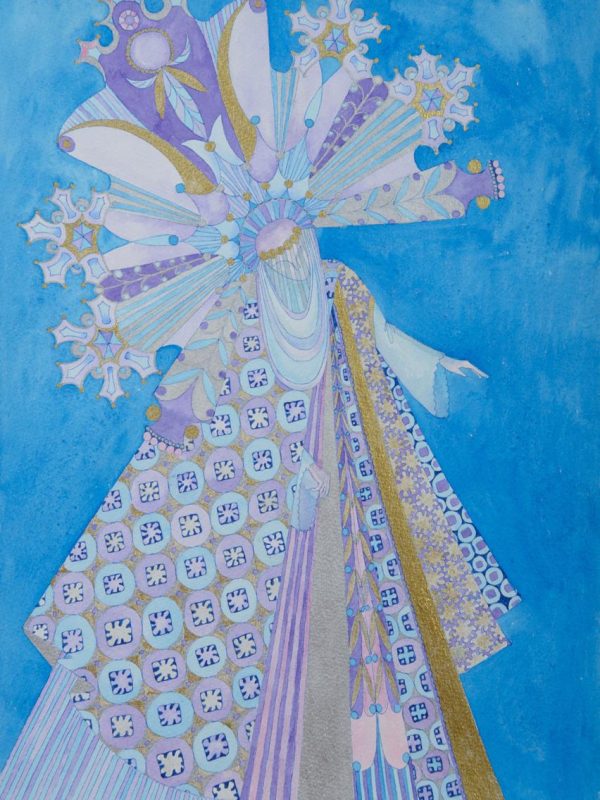 IceMaiden. Serie 'Five Seasons'. Ink & aquarelle on paper 25x35 cm. 2023