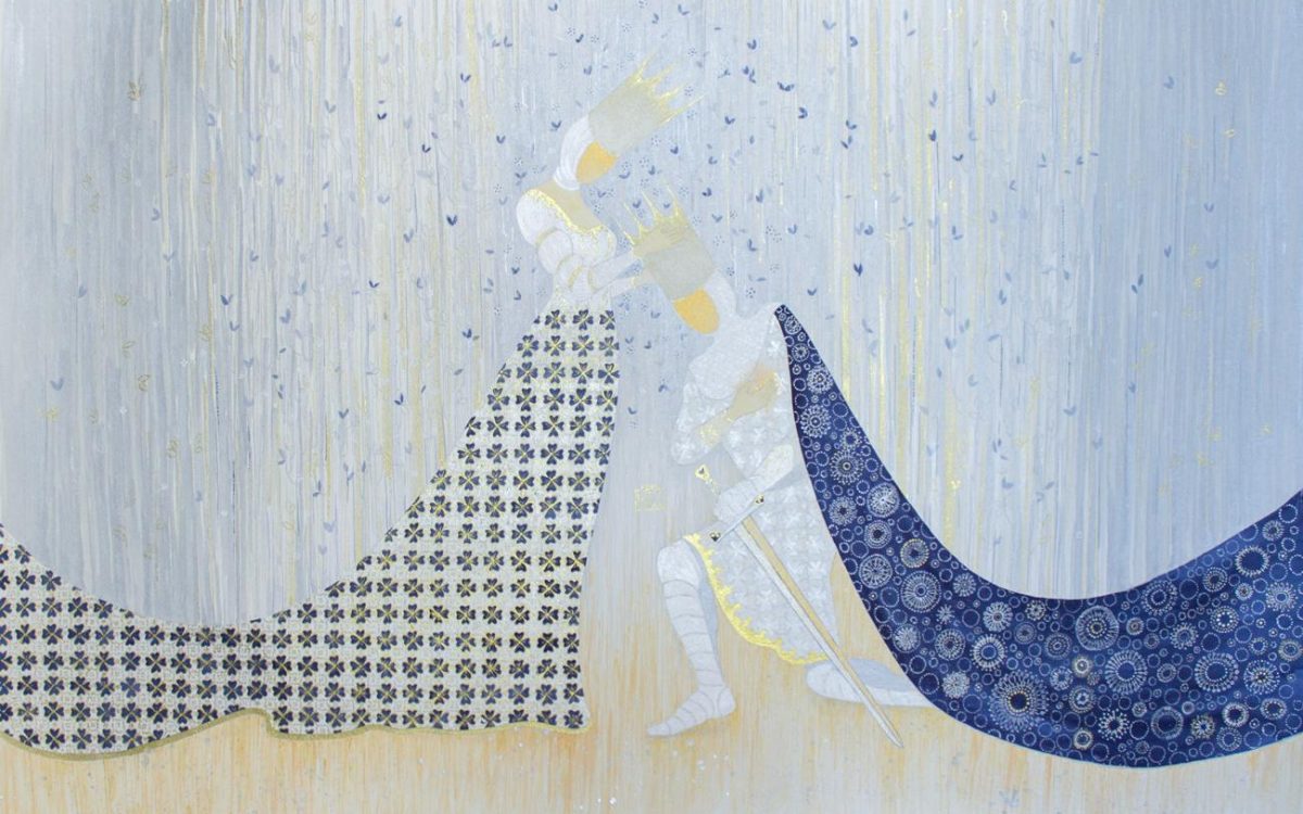 Incoronazione. Ink on paper. 100x70 cm. 2025